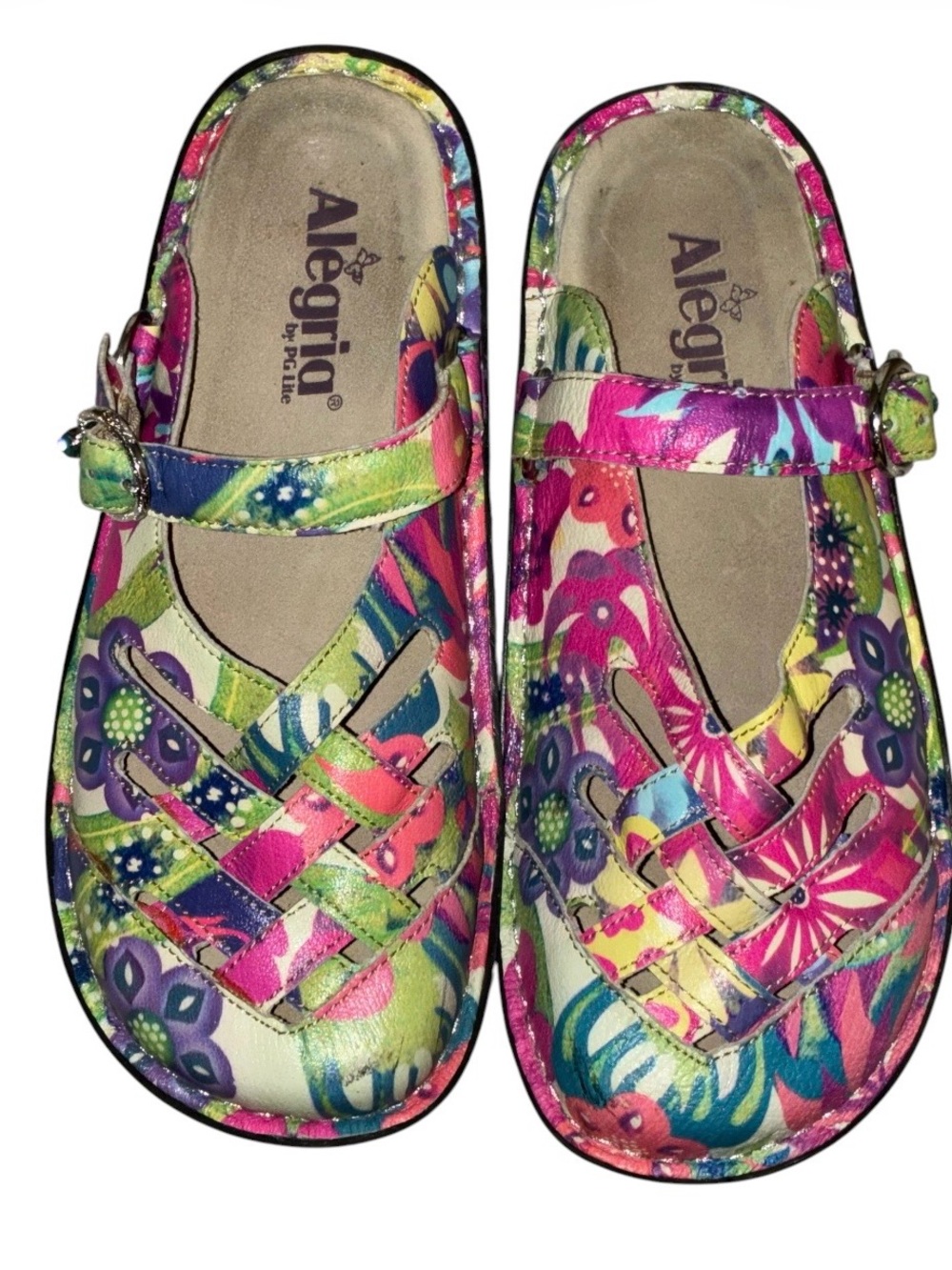 New without tags Alegria Freesia Happy Days Mary Jane clogs Sz 37